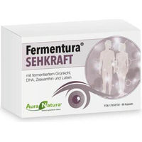 Produktbild von Aura Natura Fermentura Sehkraft Kapseln mit Lutein und Zeaxanthin vegan glutenfrei laktosefrei 60 Stück