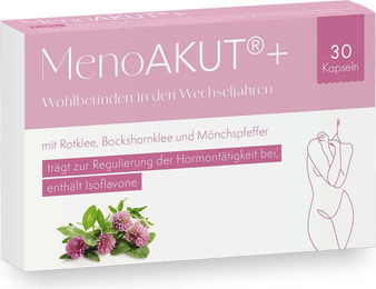 Aura Natura MenoAKUT Plus Kräuter-Komplex Kapseln vegan laktosefrei glutenfrei 30 Stück – Bild 1 von 1