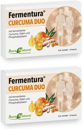 AuraNatura® Curcuma Duo Kapseln vegan laktosefrei glutenfrei 60 Stück – Bild 1 von 1