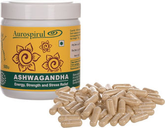 Aurospirul Ashwagandha Kapseln pflanzlicher Ursprung 500 Stück – Bild 1 von 1