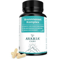 Produktbild von AVARIA CARE Brennnessel Komplex Kräuter-Komplex Kapseln vegan glutenfrei laktosefrei 90 Stück
