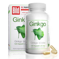 Produktbild von avenar pharma Ginkgo biloba Kapseln 420 mg vegan und ohne Zusatzstoffe 120 Stück