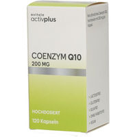 Produktbild von Avitale Activplus Coenzym Q10 Ubiquinon 200 mg Kapseln vegan 120 Stück