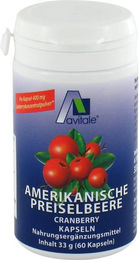 Avitale Amerikanische Preiselbeere 400 mg Kapseln 60 Stück – Bild 1 von 2