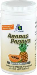 Avitale Ananas-Papaya Multi-Enzym-Komplex Kapseln 60 Stück – Bild 1 von 1