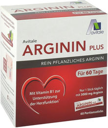 Avitale Arginin Plus mit L-Arginin und B-Komplex Sticks glutenfrei und laktosefrei – Bild 1 von 2