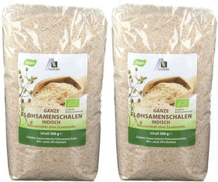 Avitale Bio Flohsamenschalen Pulver vegan und ohne Zusatzstoffe 500 g – Bild 1 von 1