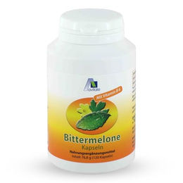 Avitale Bittermelone Kapseln mit Bittermelonen-Extrakt und Vitamin B6, 120 Kapseln – Bild 1 von 1