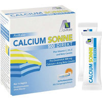 Produktbild von Avitale Calcium Sonne 500 Direkt Granulat mit Orangengeschmack, 30 Sticks, glutenfrei und laktosefrei
