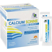 Produktbild von Avitale Calcium Sonne 500 Direkt Sticks mit Calcium, Beta-Carotin, Vitamin C, D3 und E, Orange, 150 g