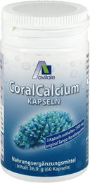 Avitale Coral Calcium Kapseln mit Algenkalk Sango vegan 60 Stück – Bild 1 von 2