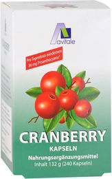 Avitale Cranberry Kapseln mit Cranberry Extrakt 400 mg 240 Stück – Bild 1 von 3