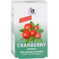 Produktbild von Avitale Cranberry Kapseln mit Cranberry Extrakt 400 mg 240 Stück