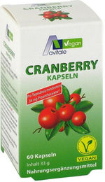 Avitale Cranberry Vegan Kapseln 400 mg 60 Stück – Bild 1 von 1