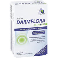 Produktbild von Avitale Darmflora Aktiv Plus Kapseln mit 100 Mrd. Bakterien und 7 Vitaminen 80 Stück