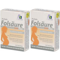 Produktbild von Avitale Folsäure 400 Plus Tabletten glutenfrei laktosefrei ohne Zusatzstoffe