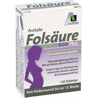 Produktbild von Avitale Folsäure 800 Plus mit Vitamin B12 und Jod Tabletten