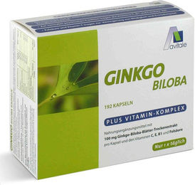 Avitale Ginkgo Biloba 100 mg mit Vitamin-Komplex Kapseln 192 Stück – Bild 1 von 2