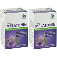 Produktbild von Avitale GmbH Melatonin mit Passionsblume und Baldrian Kapseln vegan 120 Stück