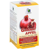 Produktbild von Avitale Granatapfel 500 mg mit Vitamin C, B12, Zink und Selen Kapseln vegan 60 Stück