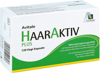 Avitale HaarAktiv Plus Vegi Kapseln mit Biotin-Komplex vegetarisch 120 Stück – Bild 1 von 1