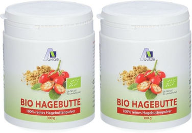 Avitale Hagebutten Pulver Bio ohne Zusatzstoffe glutenfrei und laktosefrei 300 g – Bild 1 von 1