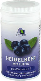 Avitale Heidelbeer Kapseln mit Lutein sowie Vitamin C und E, 60 Kapseln – Bild 1 von 2