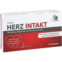 Produktbild von Avitale Herz Intakt Mineralstoff-Komplex mit Kalium, Magnesium, B-Vitaminen und Q10 Tabletten, 180 Stück, vegan, glutenfrei, laktosefrei