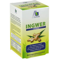 Produktbild von Avitale Ingwer 500 mg Kapseln mit Vitamin B1 und Vitamin C 90 Stück