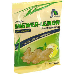 Avitale Ingwer Lemon Fruchtbonbons mit Vitamin C Ascorbinsäure 75 g – Bild 1 von 2