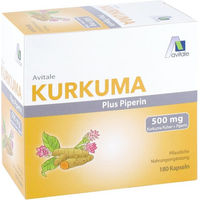 Produktbild von Avitale Kurkuma Kapseln vegan glutenfrei laktosefrei