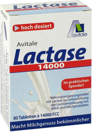 Avitale Lactase 14000 FCC Tabletten 80 Stück – Bild 1 von 4
