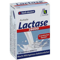 Produktbild von Avitale Lactase 28.000 FCC Tabletten 80 Stück