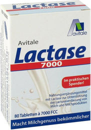 Avitale Lactase 7000 FCC Tabletten 80 Stück – Bild 1 von 4