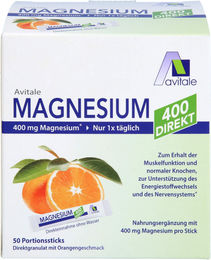 Avitale Magnesium 400 Direktgranulat Orange 50 Sticks – Bild 1 von 1