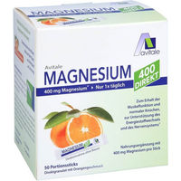 Produktbild von Avitale Magnesium 400mg Direkt-Sticks Orange zuckerfrei glutenfrei laktosefrei 105 g