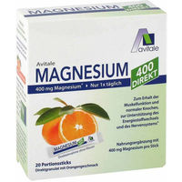 Produktbild von Avitale Magnesium 400mg Direkt-Sticks Orange zuckerfrei glutenfrei laktosefrei 42 g