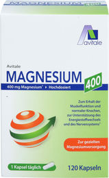 Avitale Magnesium Komplex 400 mg Kapseln mit pflanzlichem Ursprung 120 Stück – Bild 1 von 1