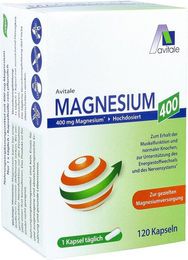 Avitale Magnesium Komplex Kapseln 400 mg vegan 120 Stück – Bild 1 von 1