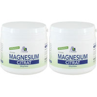 Produktbild von Avitale Magnesiumcitrat Pulver 370 mg mit 155 Portionen vegan glutenfrei laktosefrei und ohne Zusatzstoffe