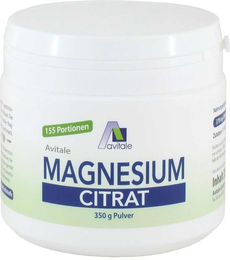 Avitale Magnesiumcitrat Pulver 370 mg mit 155 Portionen vegan laktosefrei und glutenfrei – Bild 1 von 1