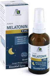 Avitale Melatonin 1 mg Einschlaf-Spray vegan glutenfrei laktosefrei 50 ml – Bild 1 von 2