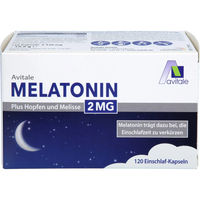 Produktbild von Avitale Melatonin 2 mg mit Hopfen und Melisse Kapseln 120 Stück