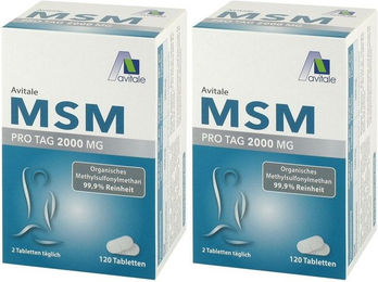 Avitale MSM 2000 mg Schwefel Kapseln 120 Stück – Bild 1 von 1