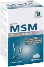 Avitale MSM 2000 mg Schwefel Tabletten glutenfrei und laktosefrei 120 Stück – Bild 1 von 2