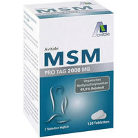 Produktbild von Avitale MSM 2000 mg Schwefel Tabletten glutenfrei und laktosefrei 120 Stück