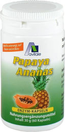 Avitale Multi-Enzym-Komplex Papaya Ananas Kapseln 60 Stück – Bild 1 von 1