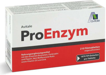 Avitale ProEnzym magensaftresistente Enzym-Tabletten ohne Zusatzstoffe 210 Stück – Bild 1 von 1