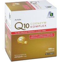 Produktbild von Avitale Q10 Coenzym Komplex mit Ubiquinon 100 mg Kapseln glutenfrei 240 Stück