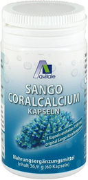 Avitale Sango Coral Calcium Algenkalk Kapseln vegan ohne Gelatine 60 Stück – Bild 1 von 1